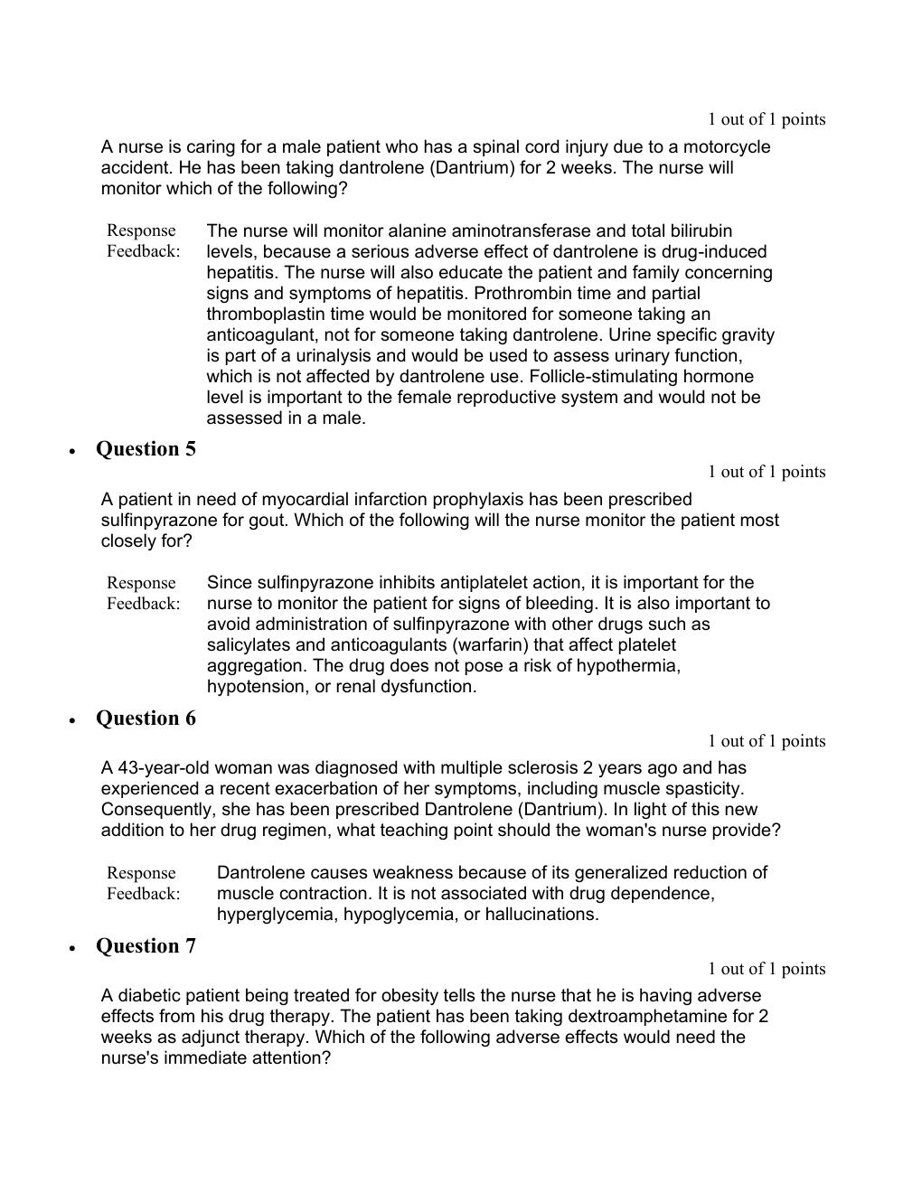 Preview page 2 of NURS 6630 Pharm week 6 quiz | NURS 6630 Neurobiology and Psychopharmacology for Psychiatric Mental Health Advanced Pract