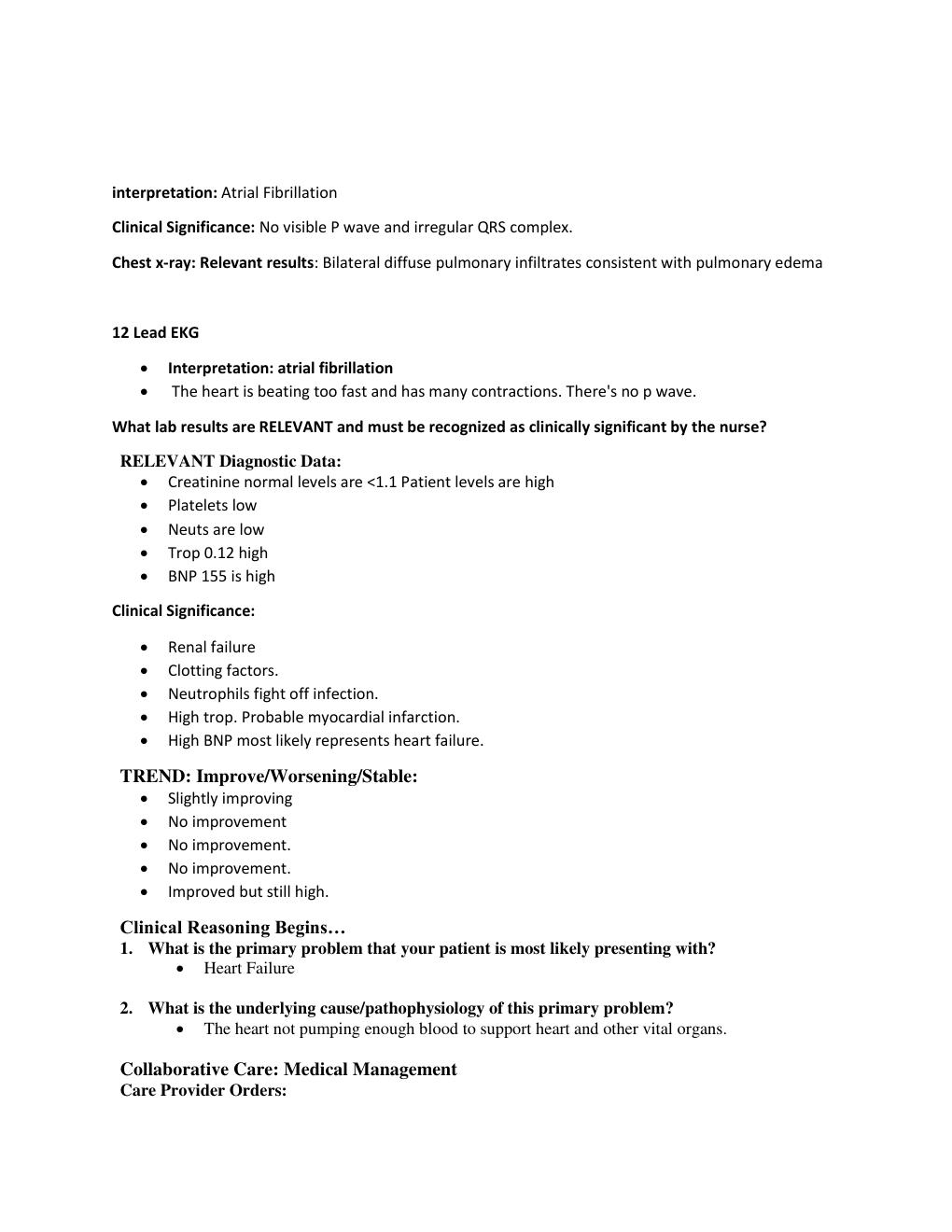 Preview page 3 of Vanessa Joubert Heart Failure Case Study