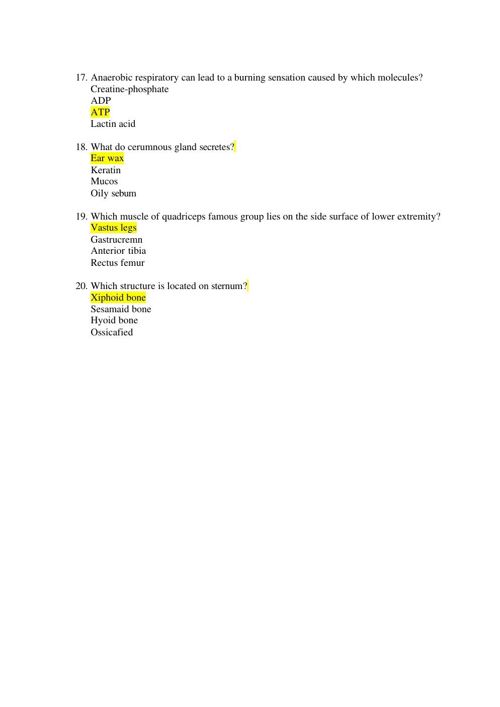 Preview page 3 of HESI A2 ANATOMY AND PHYSIOLOGY FILES