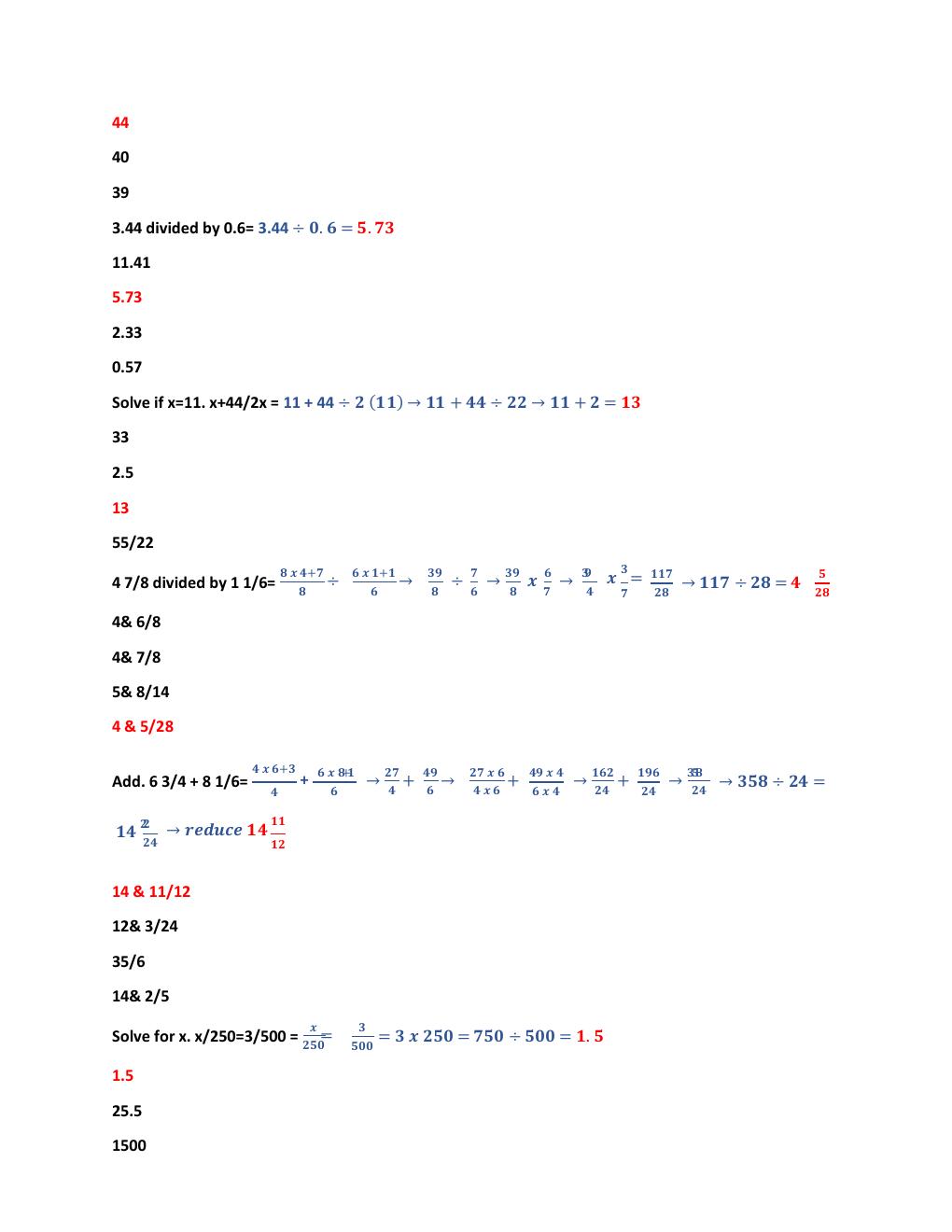 Preview page 3 of HESI A2 MATH FILES