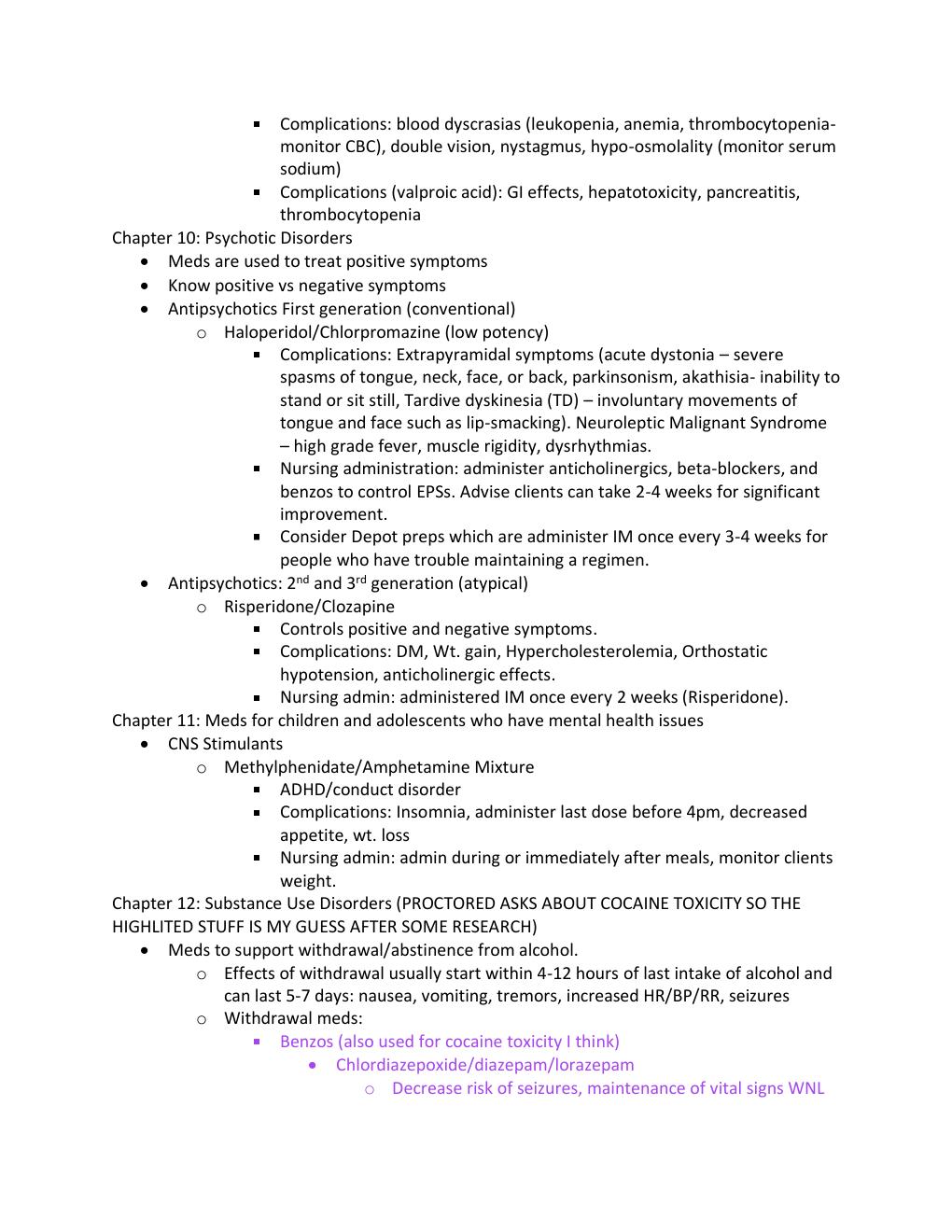 Preview page 7 of Pharmacology Proctored ATI Study Guide _ NURSING 101