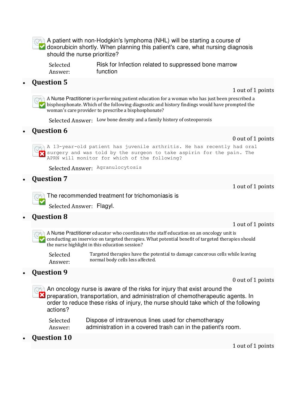 Preview page 2 of NURS 6521N Pharma Final 3  Review Test Submission: Exam - Week 11