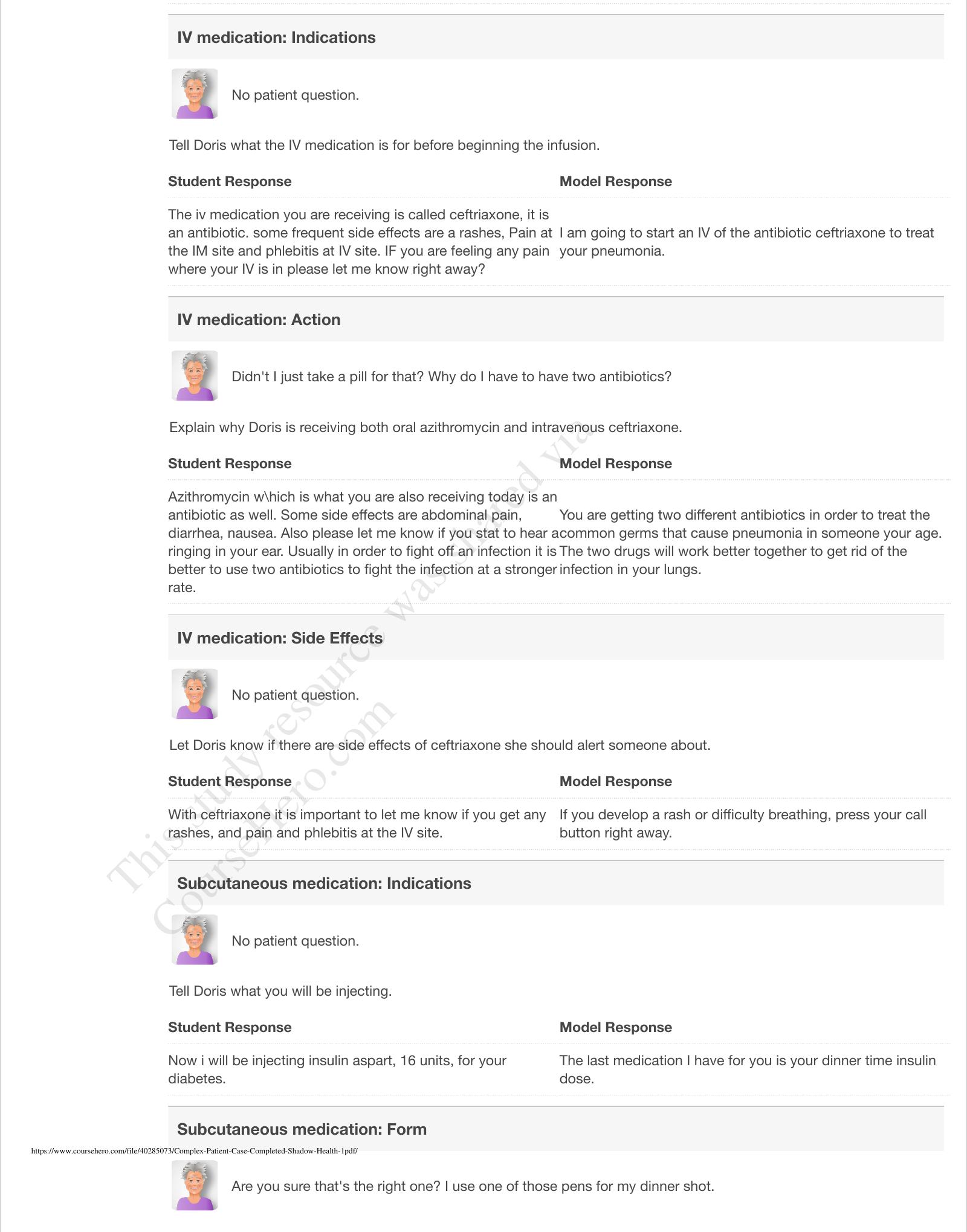 Preview page 2 of Complex Patient Case Completed Shadow Health