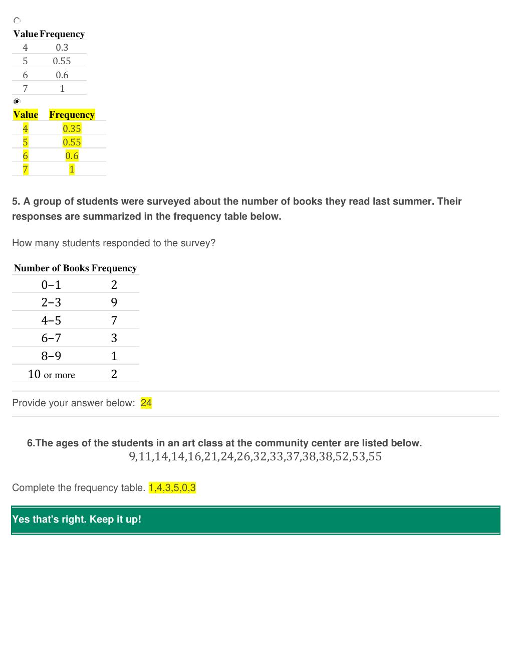 Preview page 3 of MATH 225N Week 2 Assignment, Frequency Tables Questions and Answers