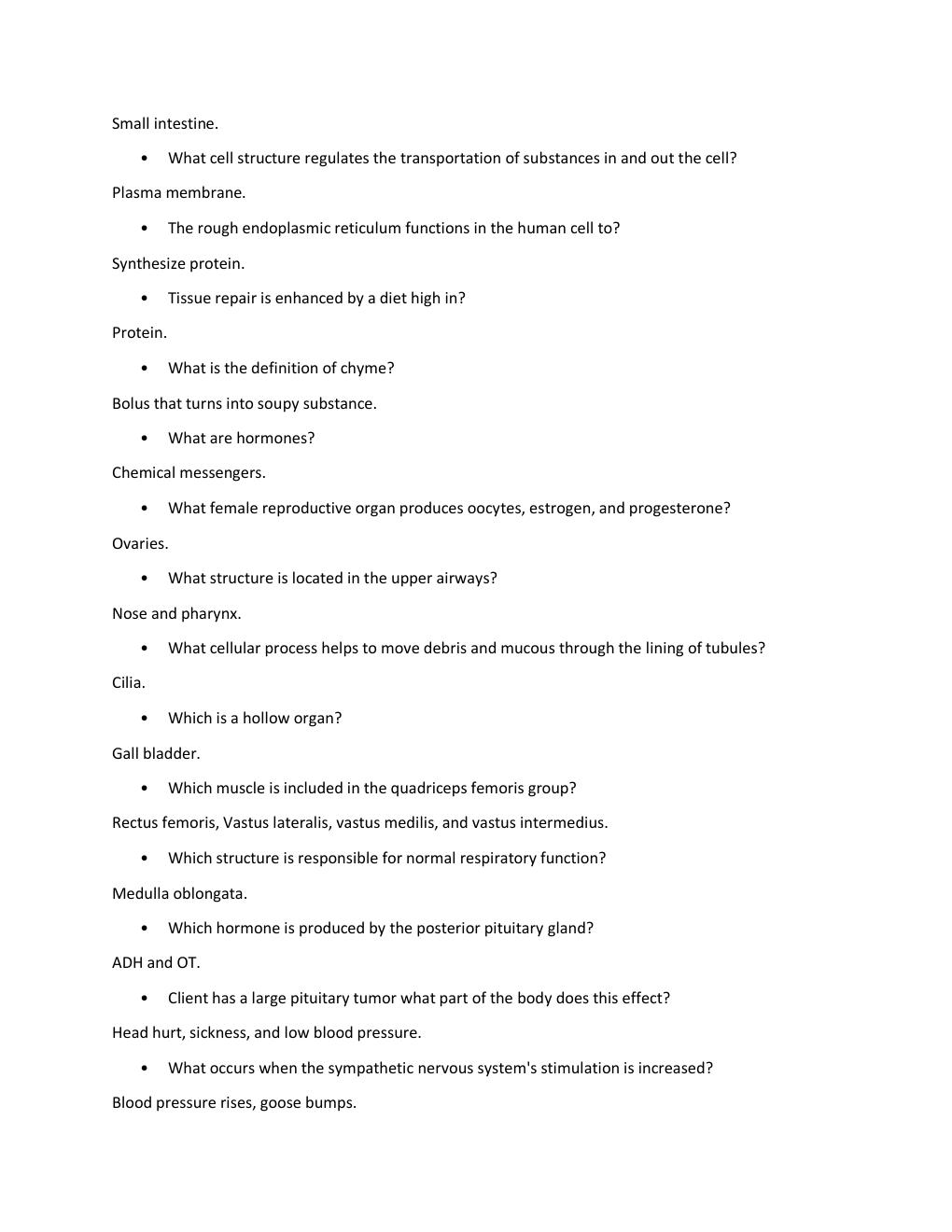 Preview page 2 of MCB3023 HESI A2 REVIEW Miami Dade College