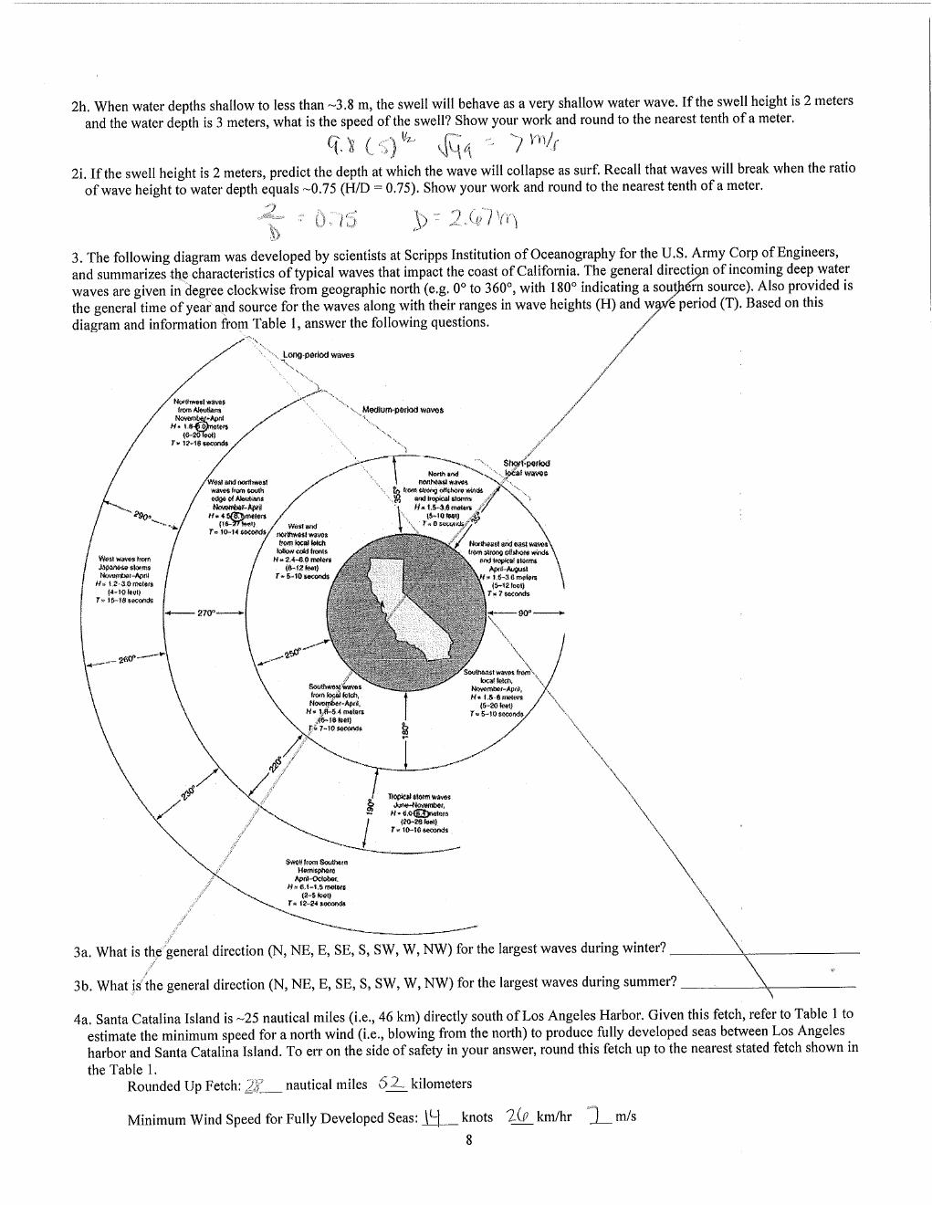 Preview page 2 of Ocean 100 Lab 6- Ocean Motion 1: Waves