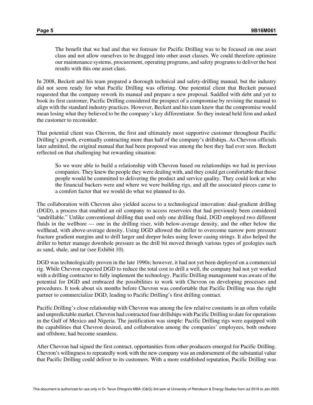 Preview page 5 of Pacific Drilling: The Preferred Offshore Driller