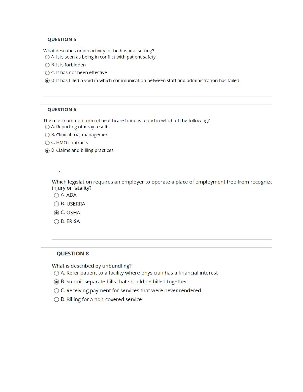Preview page 2 of Rasmussen College - HIM 2410 Module 5 Quiz All Correct STUDY GUIDE