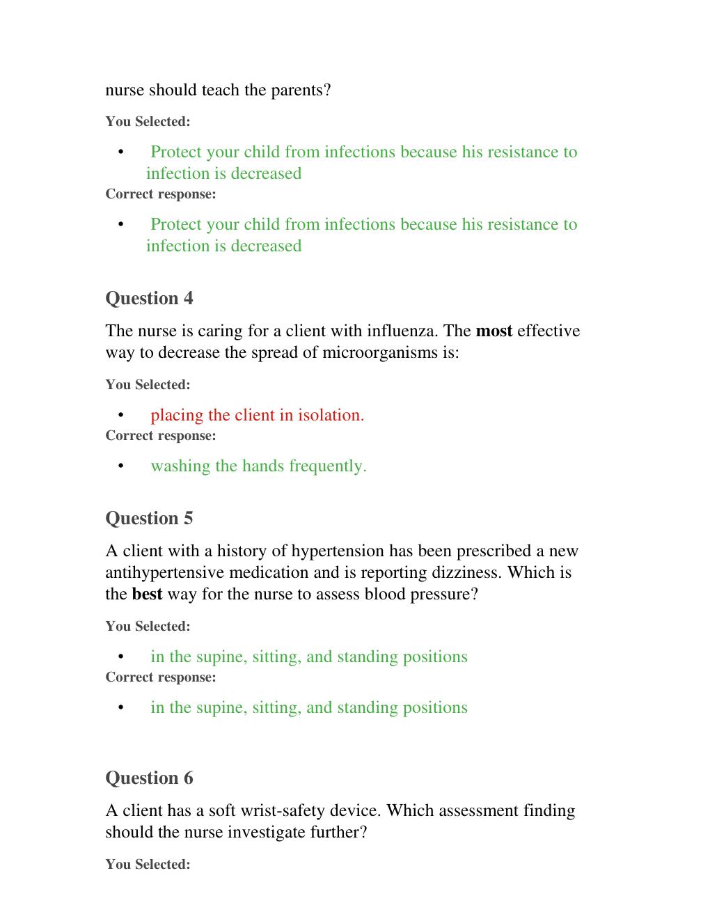Preview page 3 of 2020/2021 PN Hesi Exit V1 COMPLETE 160 QUESTION AND ANSWERS