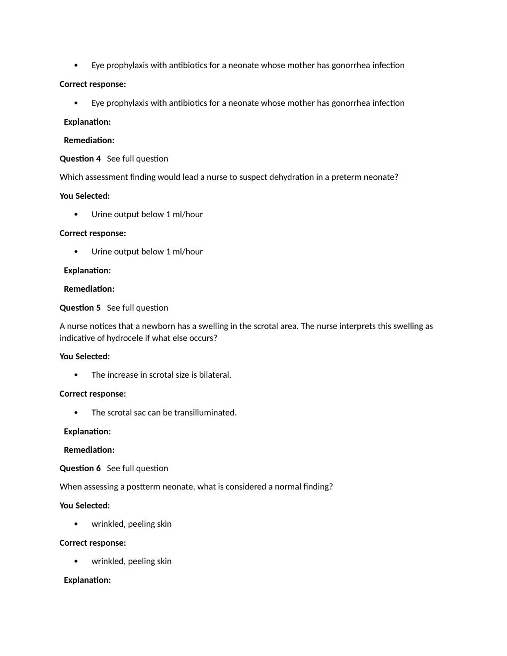 Preview page 10 of Passpoint Neonate | A neonate weighing 3 lb, 5 oz (1,503 g) is born at 32 weeks' gestation. During an assessment 12 hour