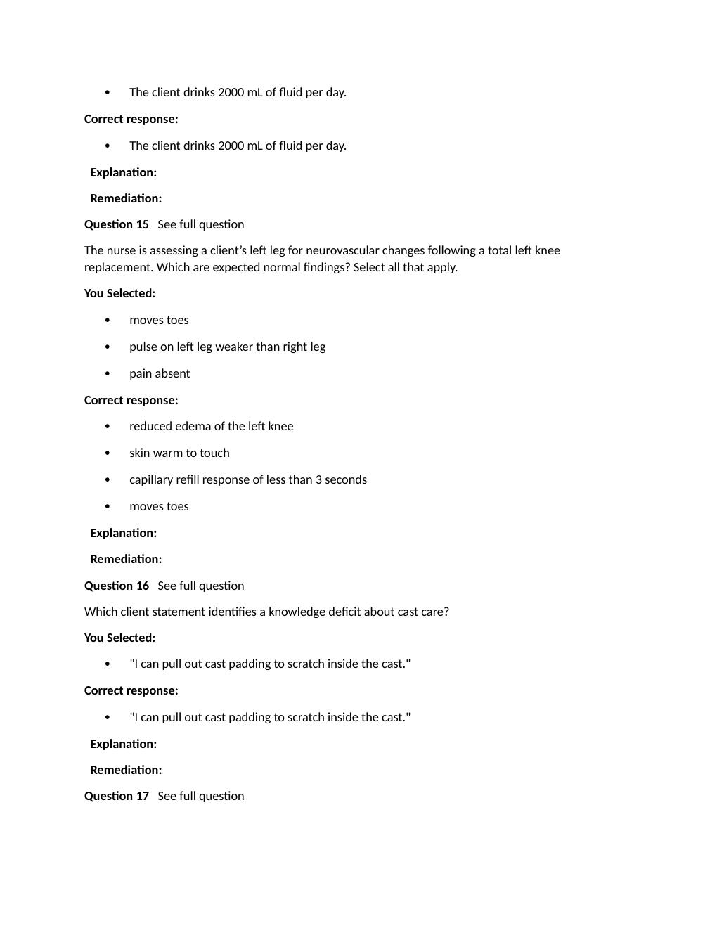 Preview page 5 of Passpoint Musculoskeletal | A physician orders chlorzoxazone, 500 mg P.O. t.i.d for a client. The nurse knows that chlor