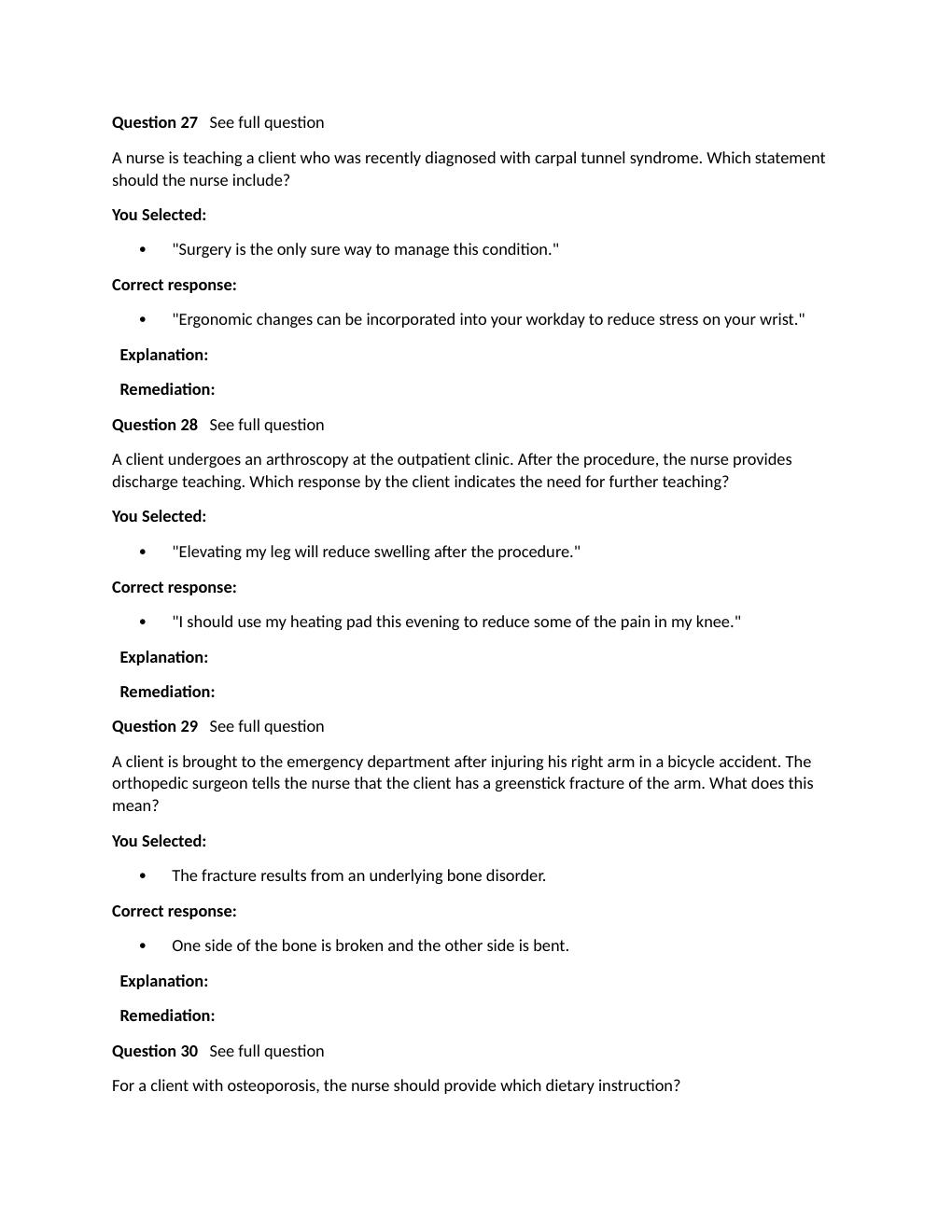 Preview page 9 of Passpoint Musculoskeletal | A physician orders chlorzoxazone, 500 mg P.O. t.i.d for a client. The nurse knows that chlor