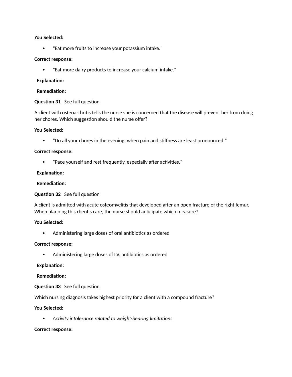 Preview page 10 of Passpoint Musculoskeletal | A physician orders chlorzoxazone, 500 mg P.O. t.i.d for a client. The nurse knows that chlor