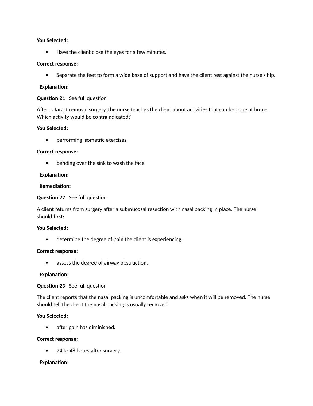 Preview page 7 of Passpoint Neuro | A client comes to the emergency department complaining of headache, malaise, chills, fever, and a stif