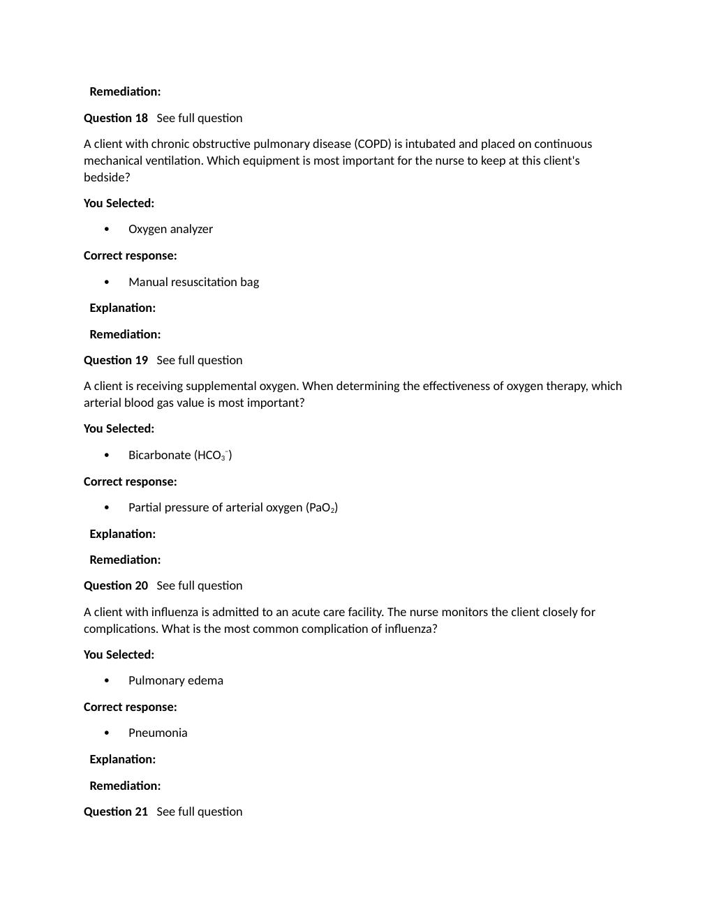 Preview page 6 of Passpoint Respiratory | A client with asthma has been taking theophylline as ordered. Now, the client's blood theophylli