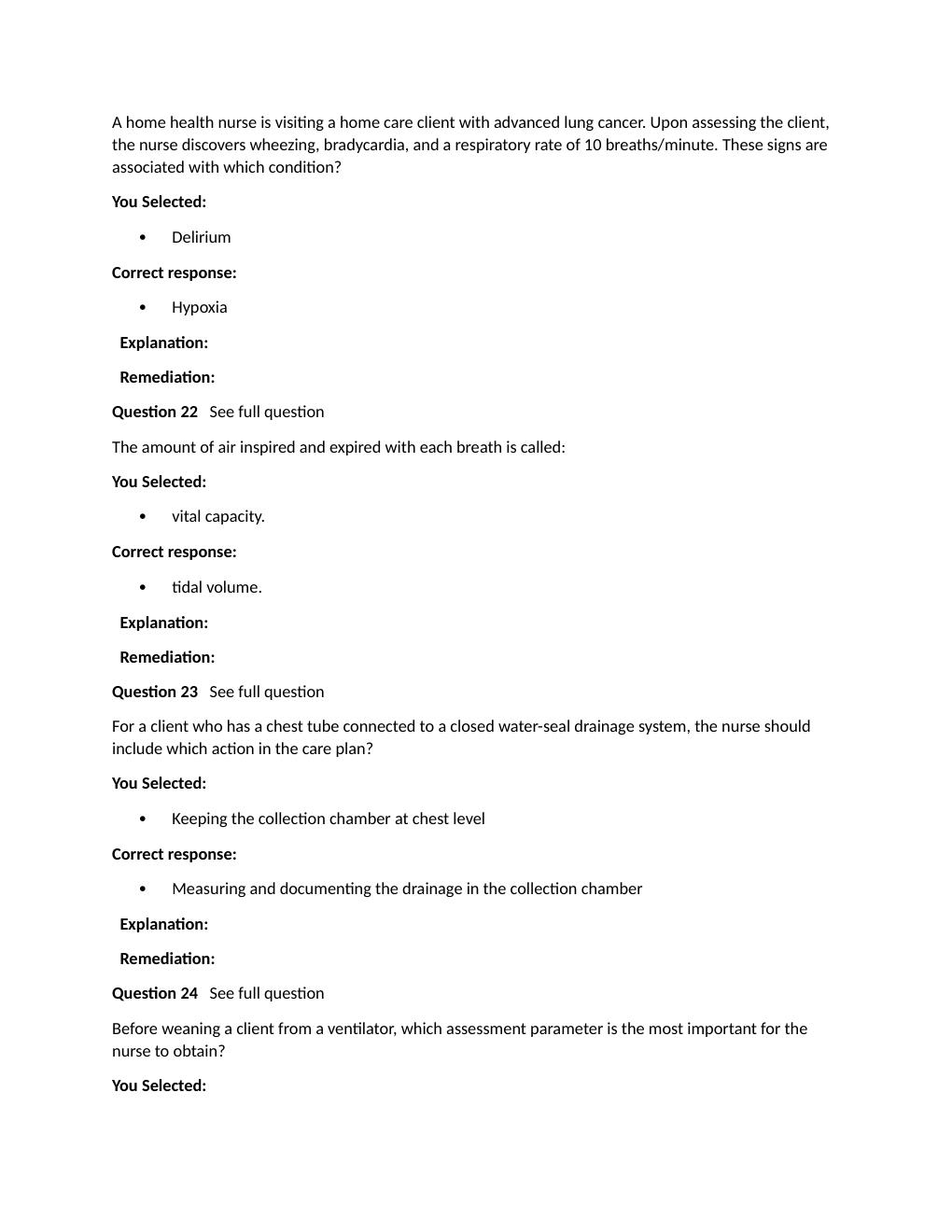 Preview page 7 of Passpoint Respiratory | A client with asthma has been taking theophylline as ordered. Now, the client's blood theophylli
