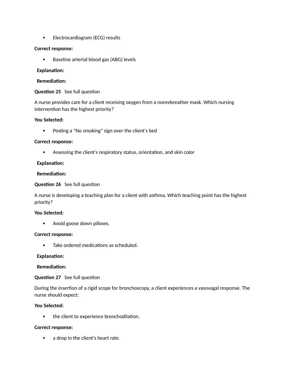 Preview page 8 of Passpoint Respiratory | A client with asthma has been taking theophylline as ordered. Now, the client's blood theophylli