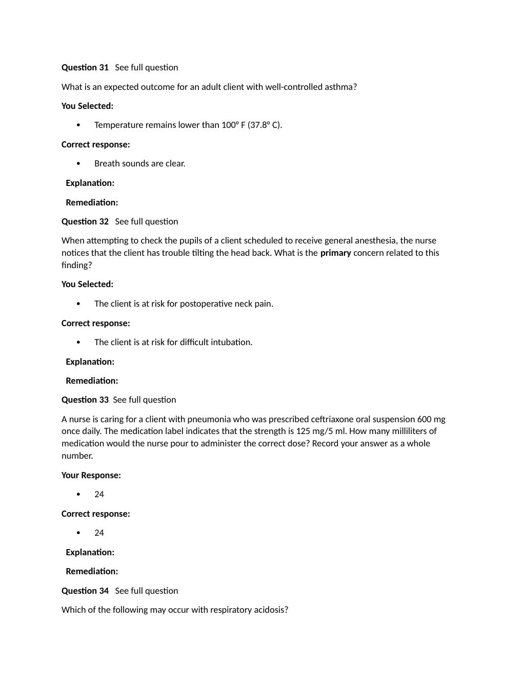 Preview page 10 of Passpoint Respiratory | A client with asthma has been taking theophylline as ordered. Now, the client's blood theophylli