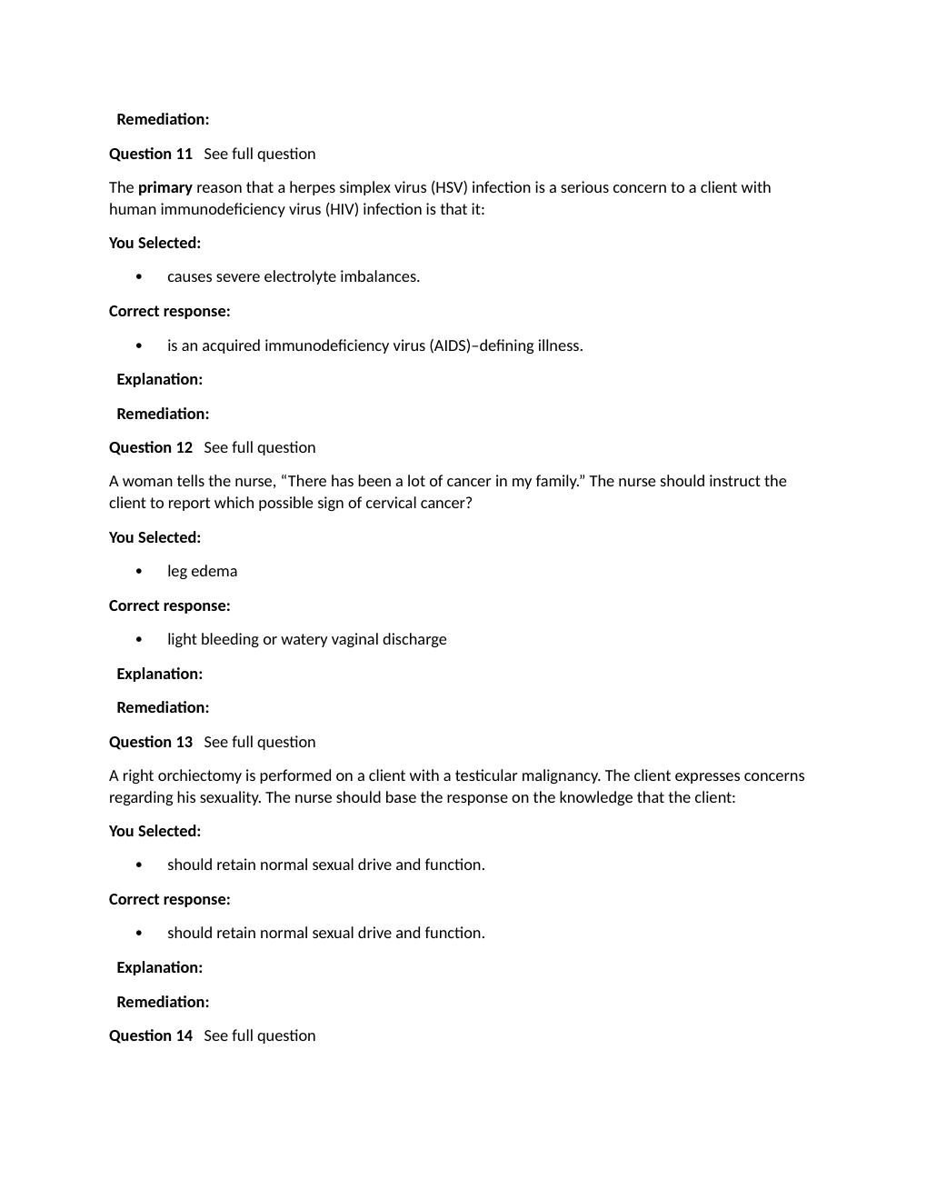 Preview page 4 of Passpoint Oncologic | A client with stage II ovarian cancer undergoes a total abdominal hysterectomy and bilateral salpi