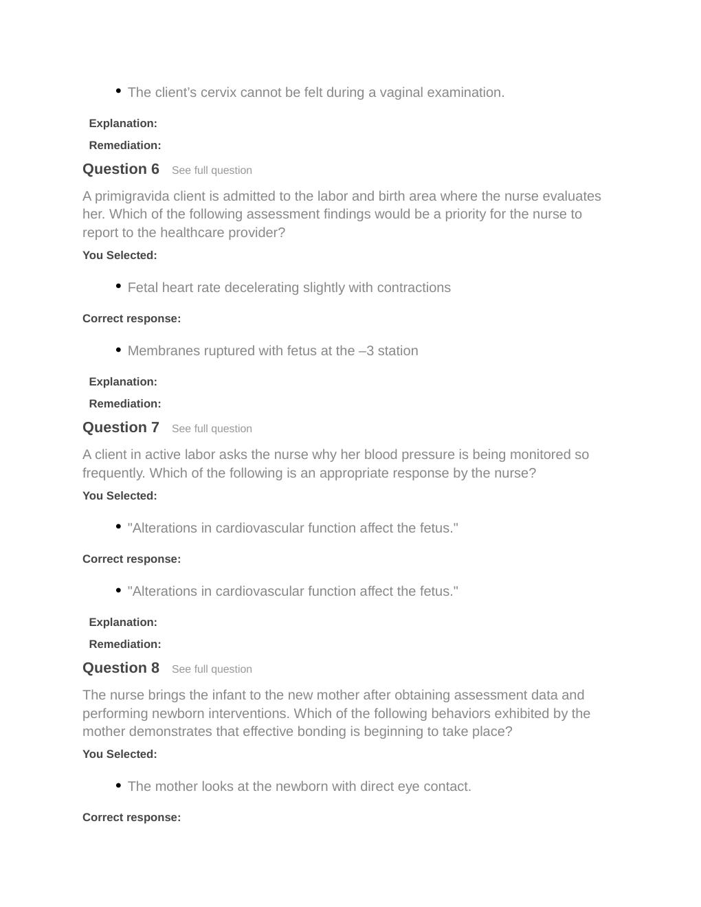 Preview page 6 of Passpoint-Reproduction | A nurse is caring for a client whose membranes ruptured prematurely 12 hours ago. When assessin