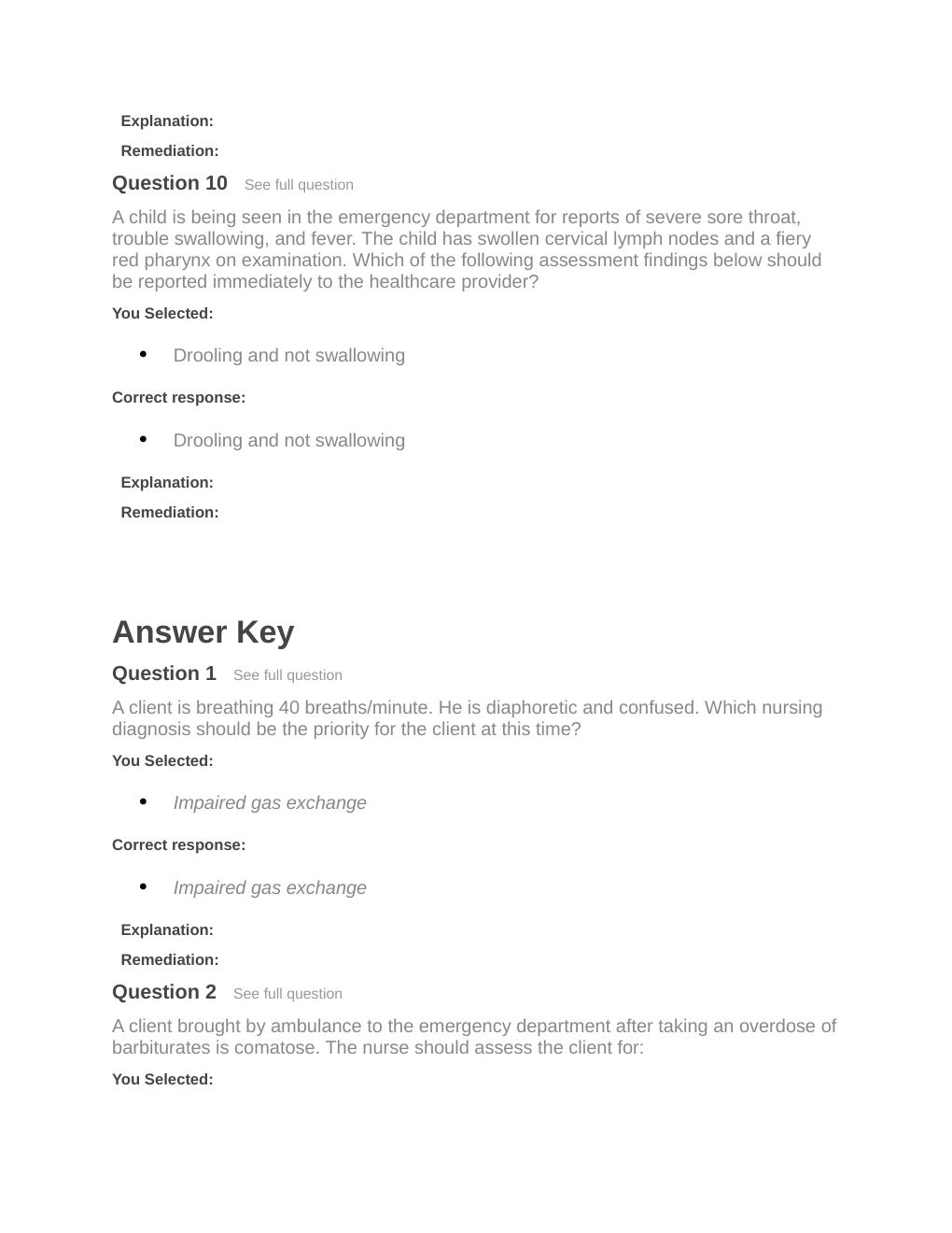 Preview page 4 of Passpoint Oxygenation | Which practice should a nurse recommend to a client who has had a cesarean birth?