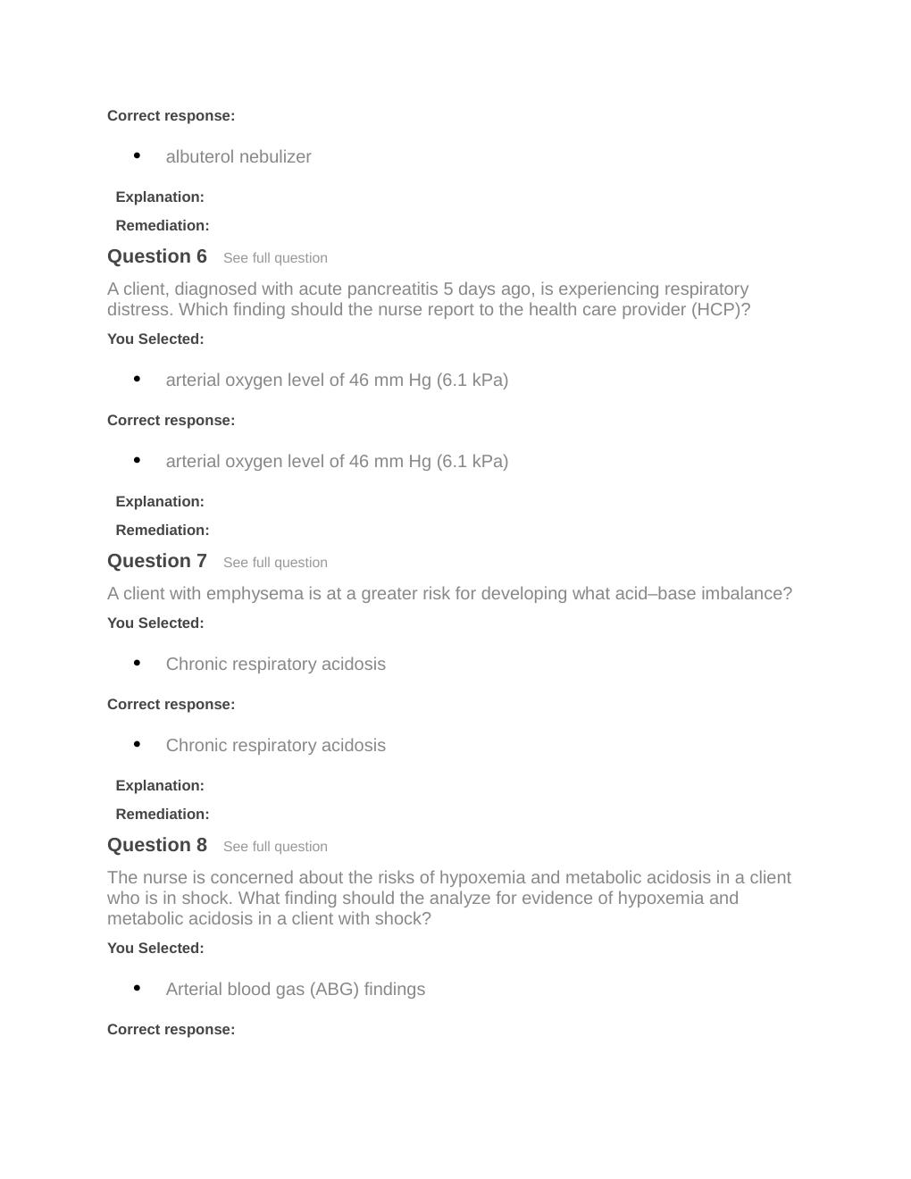 Preview page 6 of Passpoint Oxygenation | Which practice should a nurse recommend to a client who has had a cesarean birth?