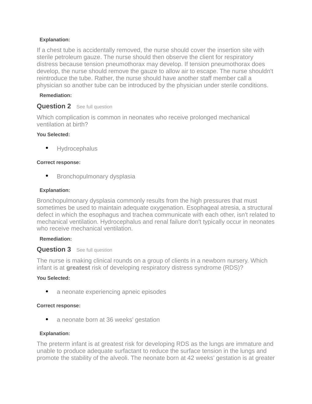 Preview page 8 of Passpoint Oxygenation | Which practice should a nurse recommend to a client who has had a cesarean birth?