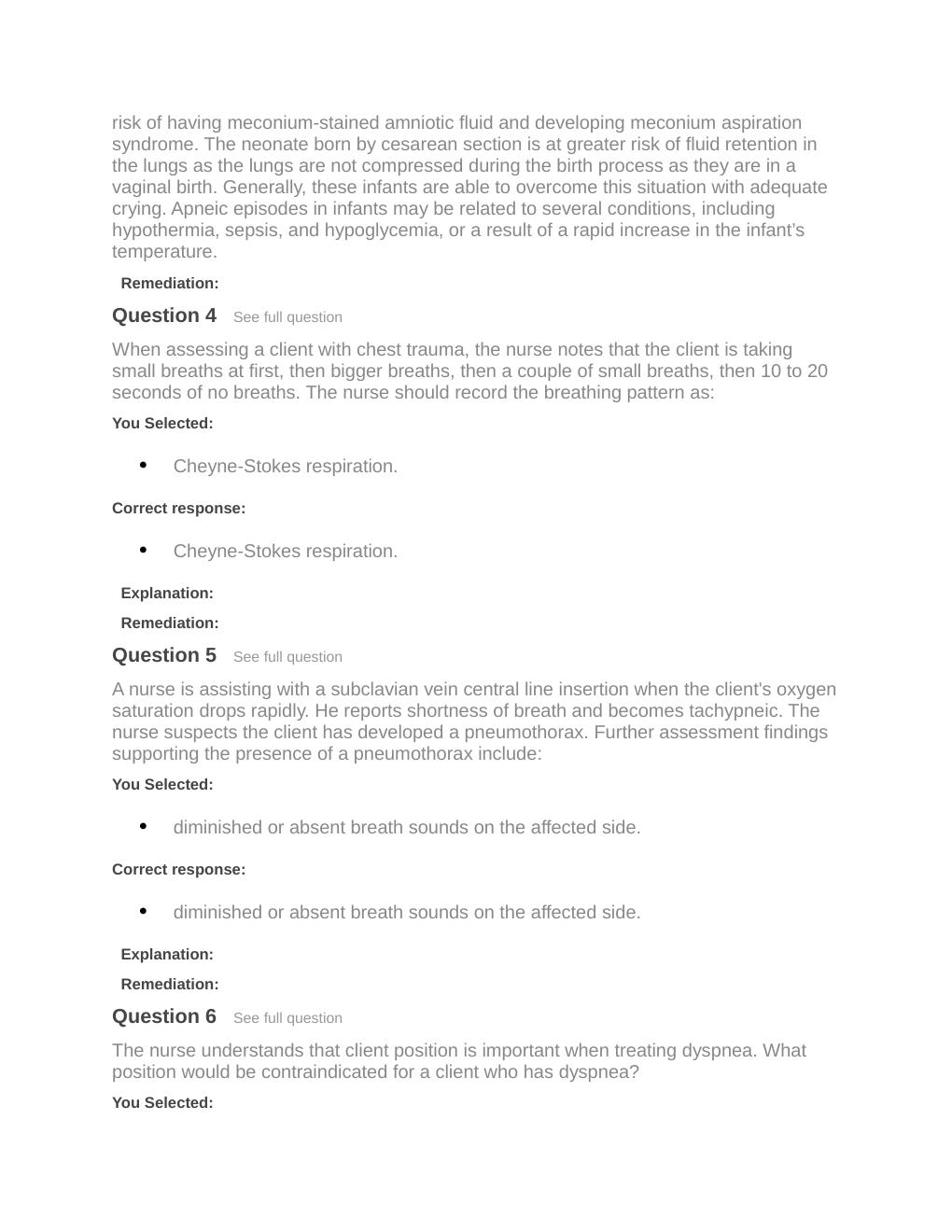 Preview page 9 of Passpoint Oxygenation | Which practice should a nurse recommend to a client who has had a cesarean birth?