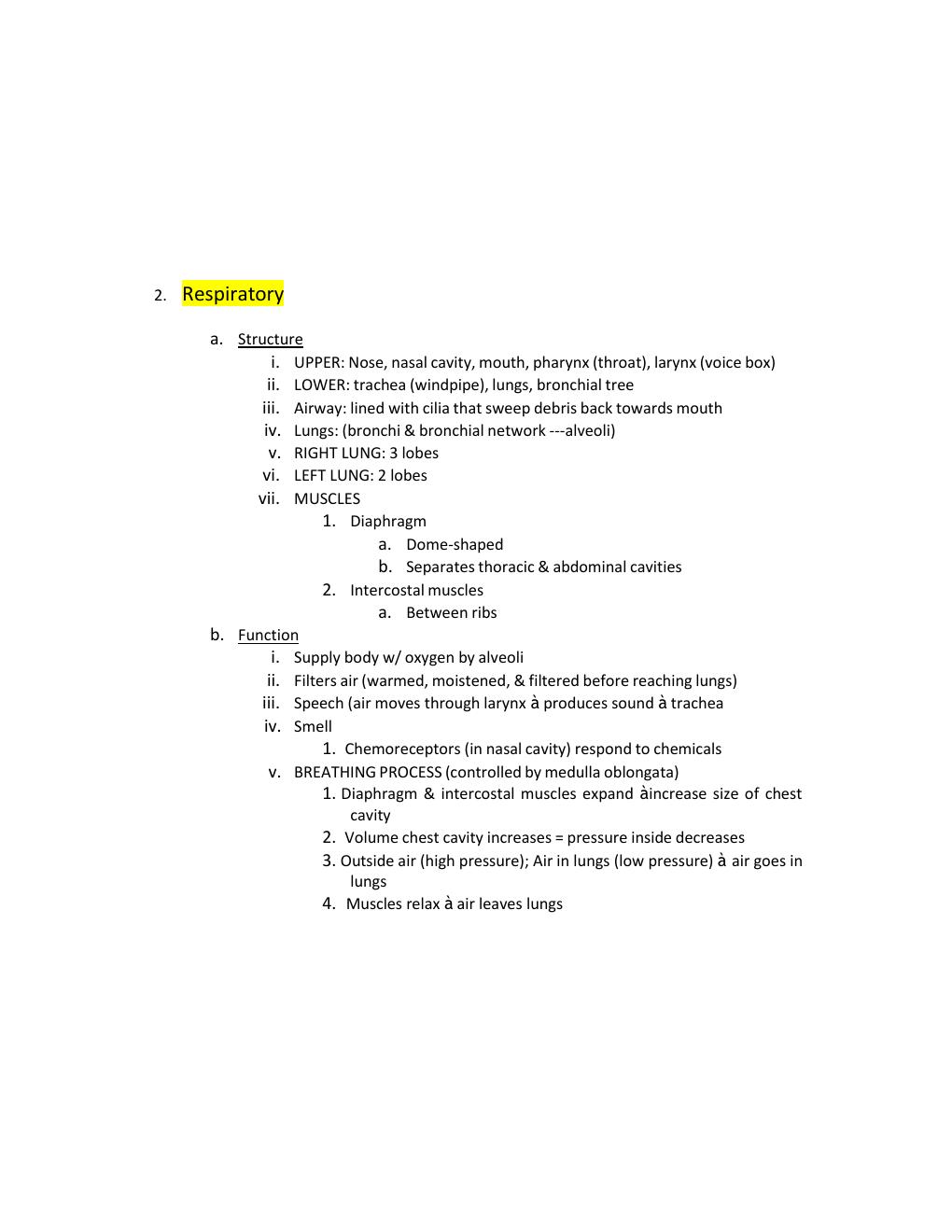 Preview page 5 of ATI TEAS 6 General Anatomy and Physiology