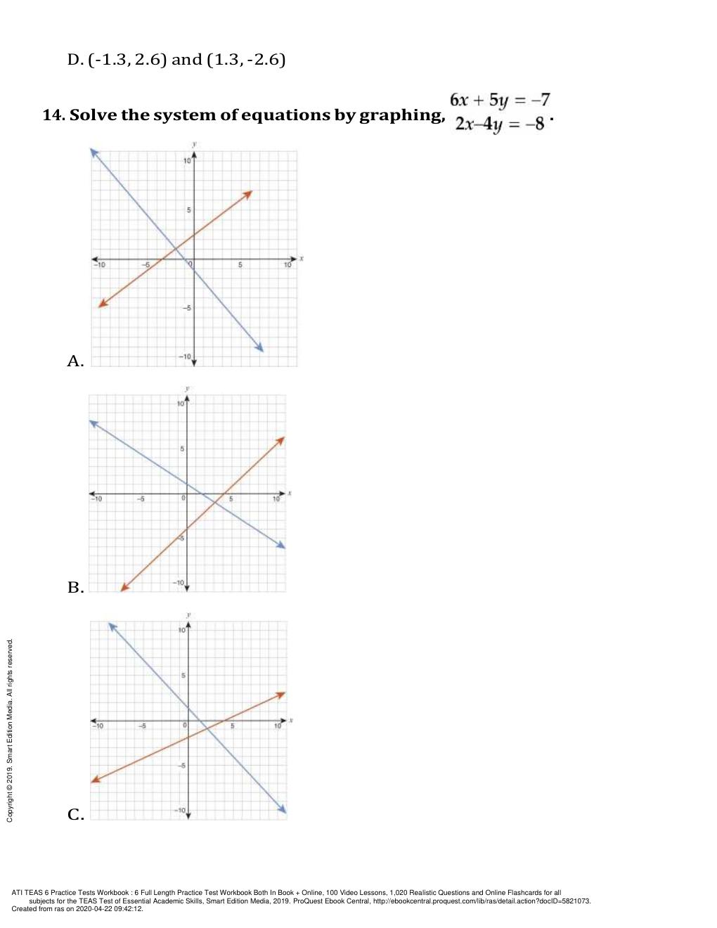Preview page 6 of ATI TEAS 6 Mathematics, science, English and Language Usage QUESTION AND ANSWERS
