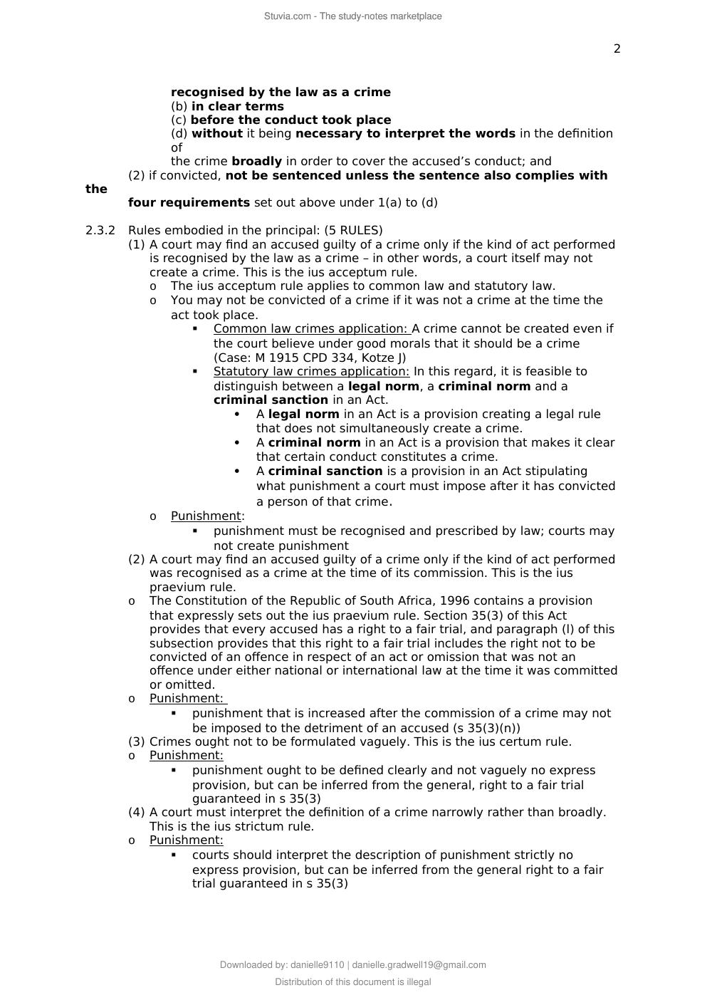Preview page 2 of CRW2601 – SUMMARY STUDY UNIT 1-16 (LATEST 2021)