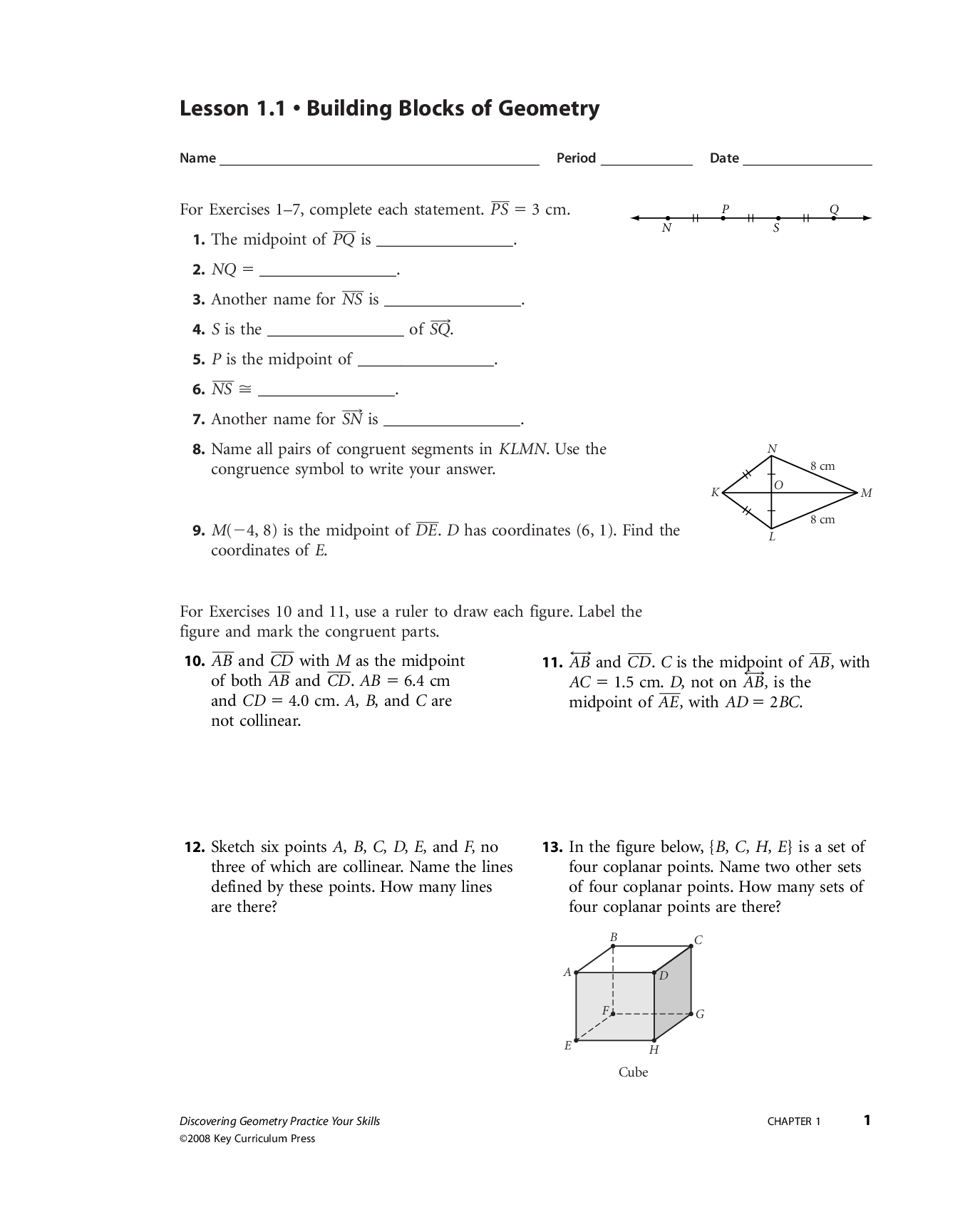 Preview page 4 of Discovering Geometry An Investigative Approach Practice Your Skills with Answers