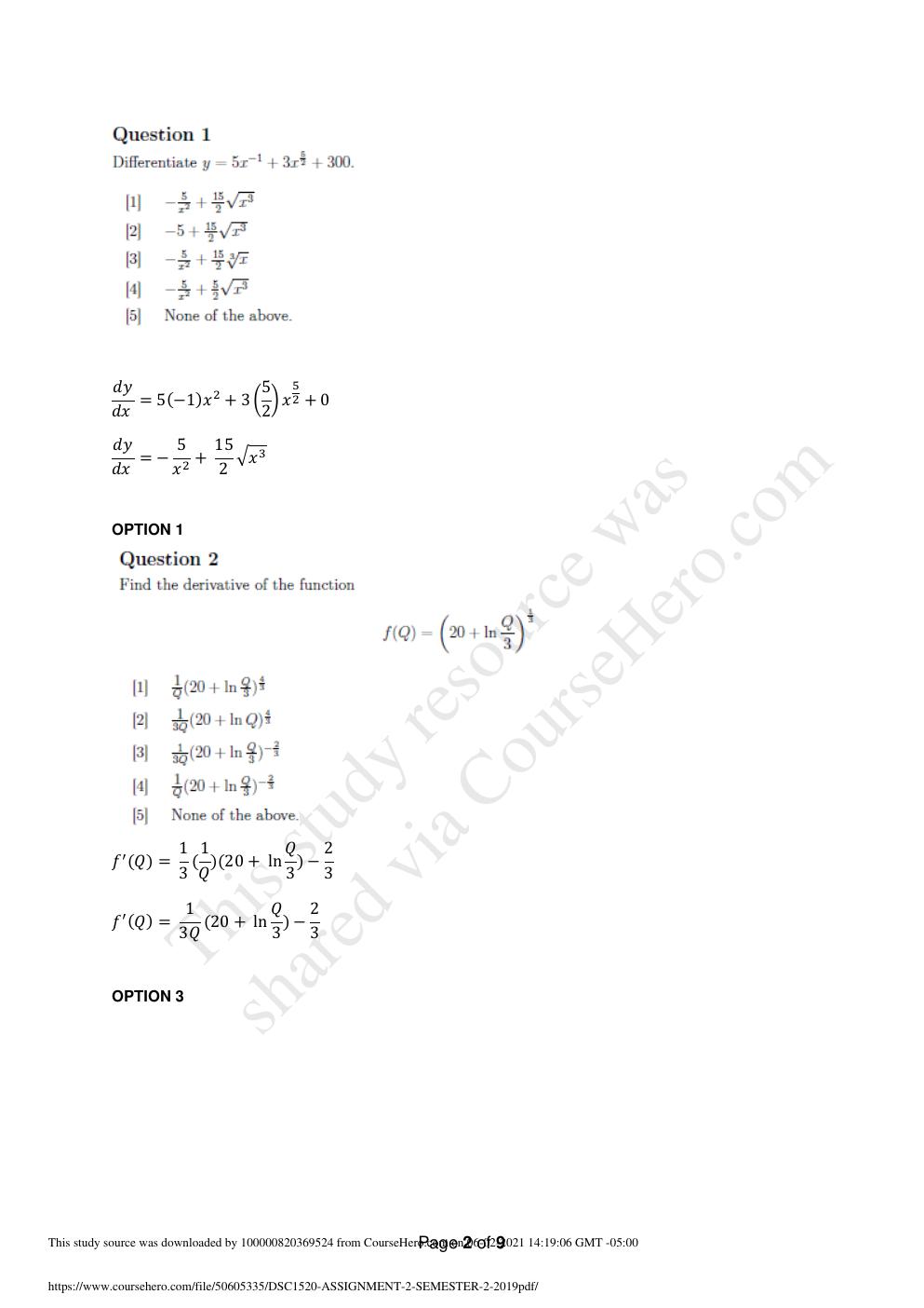 Preview page 2 of DSC1520 - ASSIGNMENT 2 - SEMESTER 2 (2019).pdf