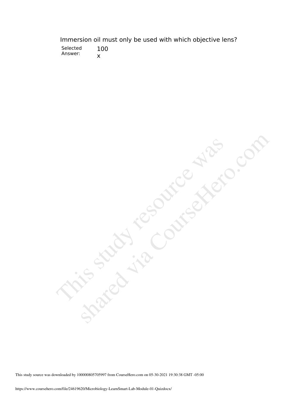 Preview page 3 of MCB 2289 Microbiology LearnSmart Lab Module 01 Quiz