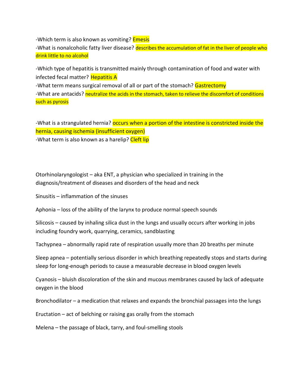 Preview page 3 of AHS 102 Test 6 review chapter 7 & 8