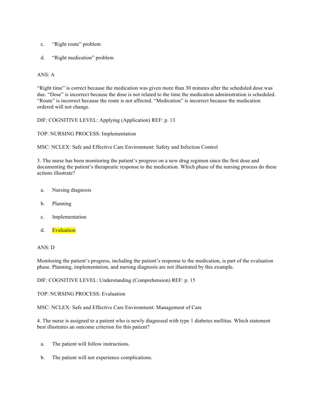 Preview page 2 of TEST BANK for Pharmacology and the nursing process 8th edition by Linda Lane Lilley, Shelly Rainforth Collins, PharmD,