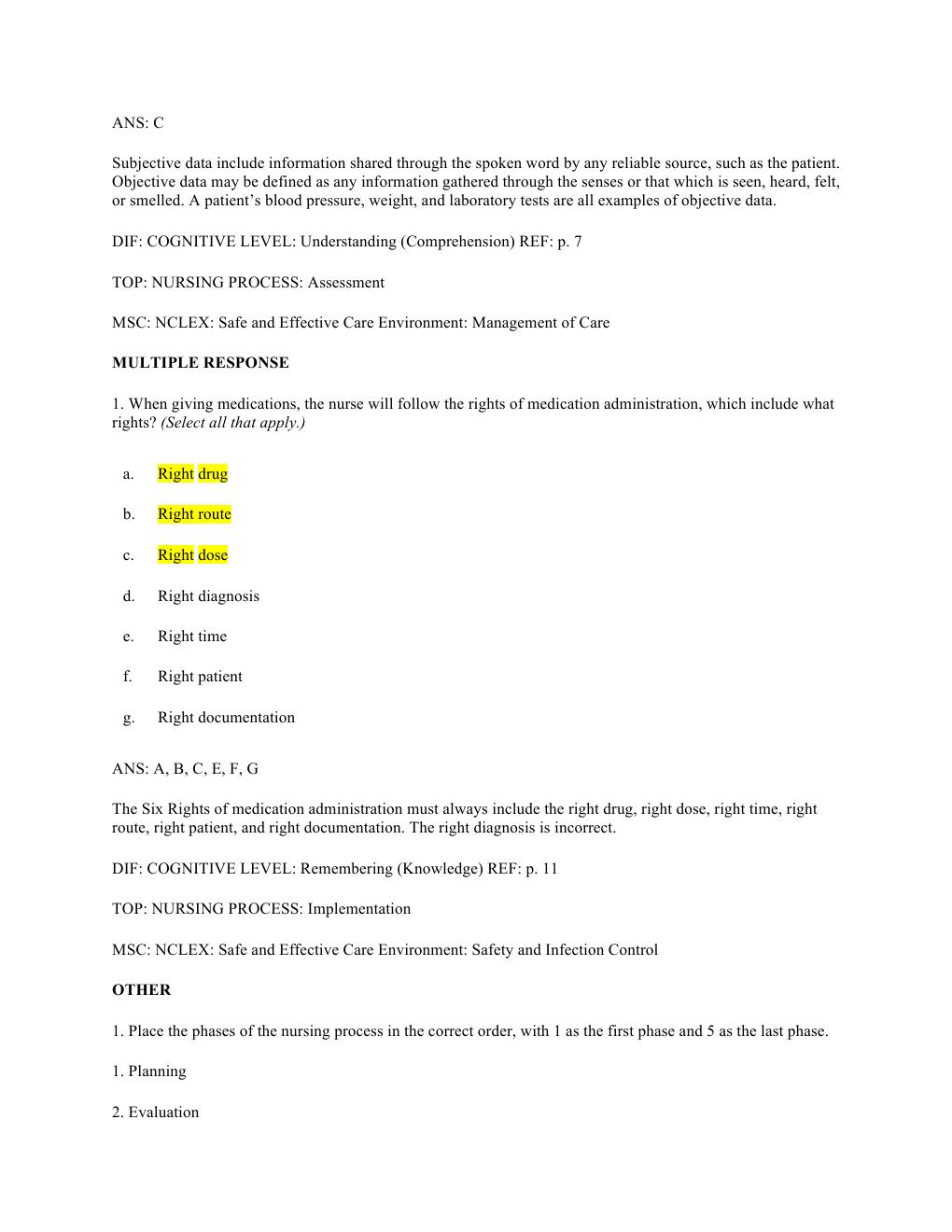 Preview page 5 of TEST BANK for Pharmacology and the nursing process 8th edition by Linda Lane Lilley, Shelly Rainforth Collins, PharmD,