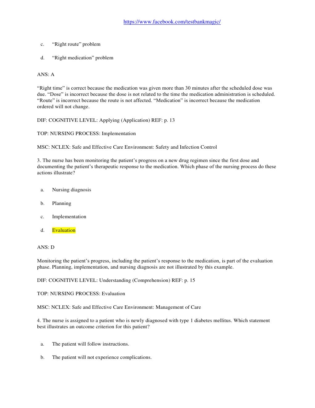 Preview page 2 of TEST BANK for Pharmacology and the Nursing Process 8th Edition by Linda Lane Lilley, PhD, RN, Shelly Rainforth Collins,