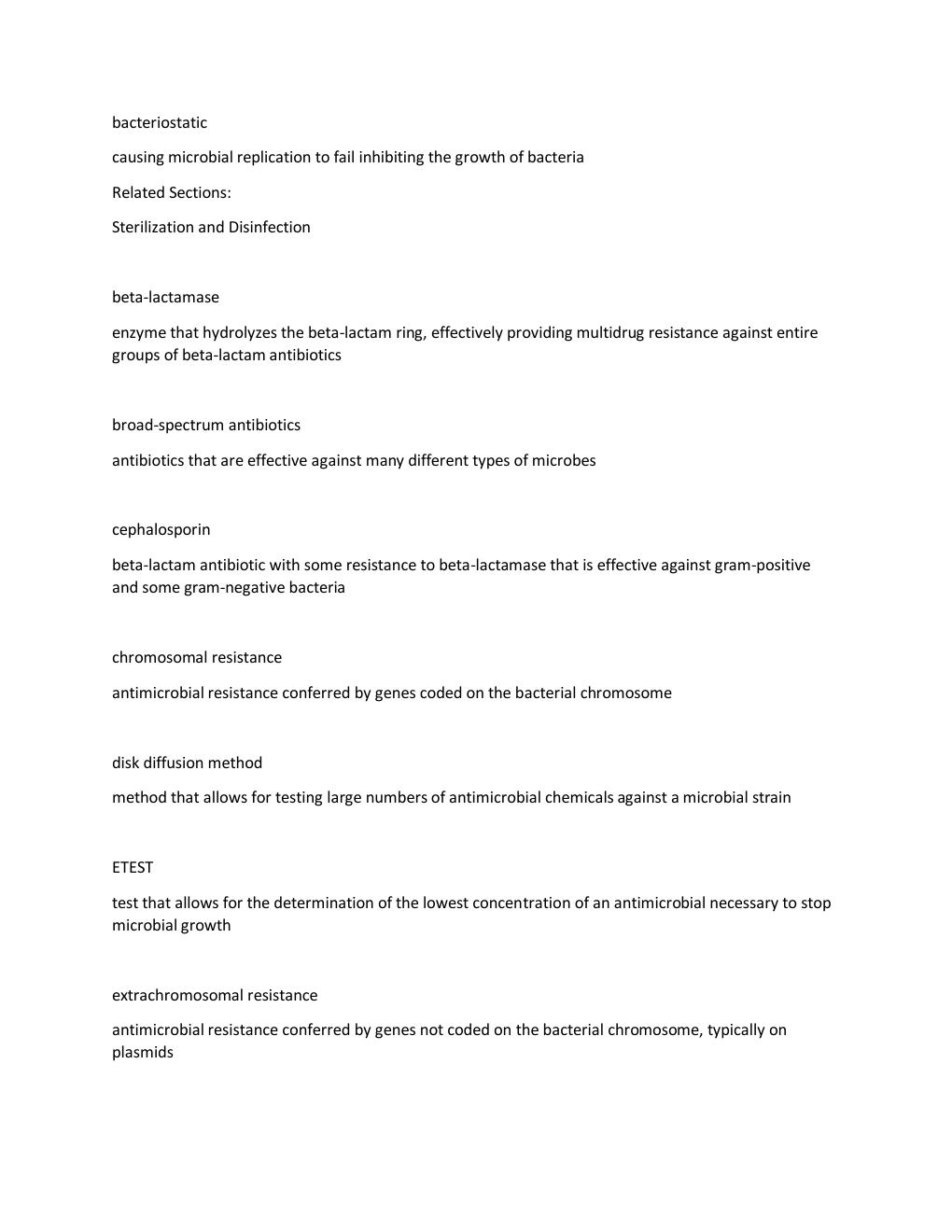 Preview page 3 of Microbiology Antimicrobials