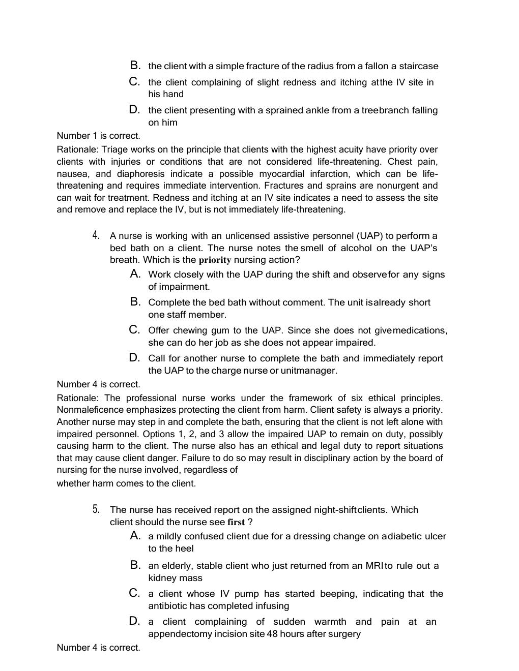 Preview page 2 of Test Bank-2021 Udpdated NCLEX-RN Ascencia