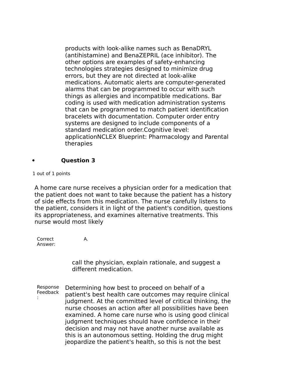 Preview page 2 of NUR 2349 Professional Nursing 1 FINAL EXAM REVIEW Contains 100 Q&A Plus FeedBack