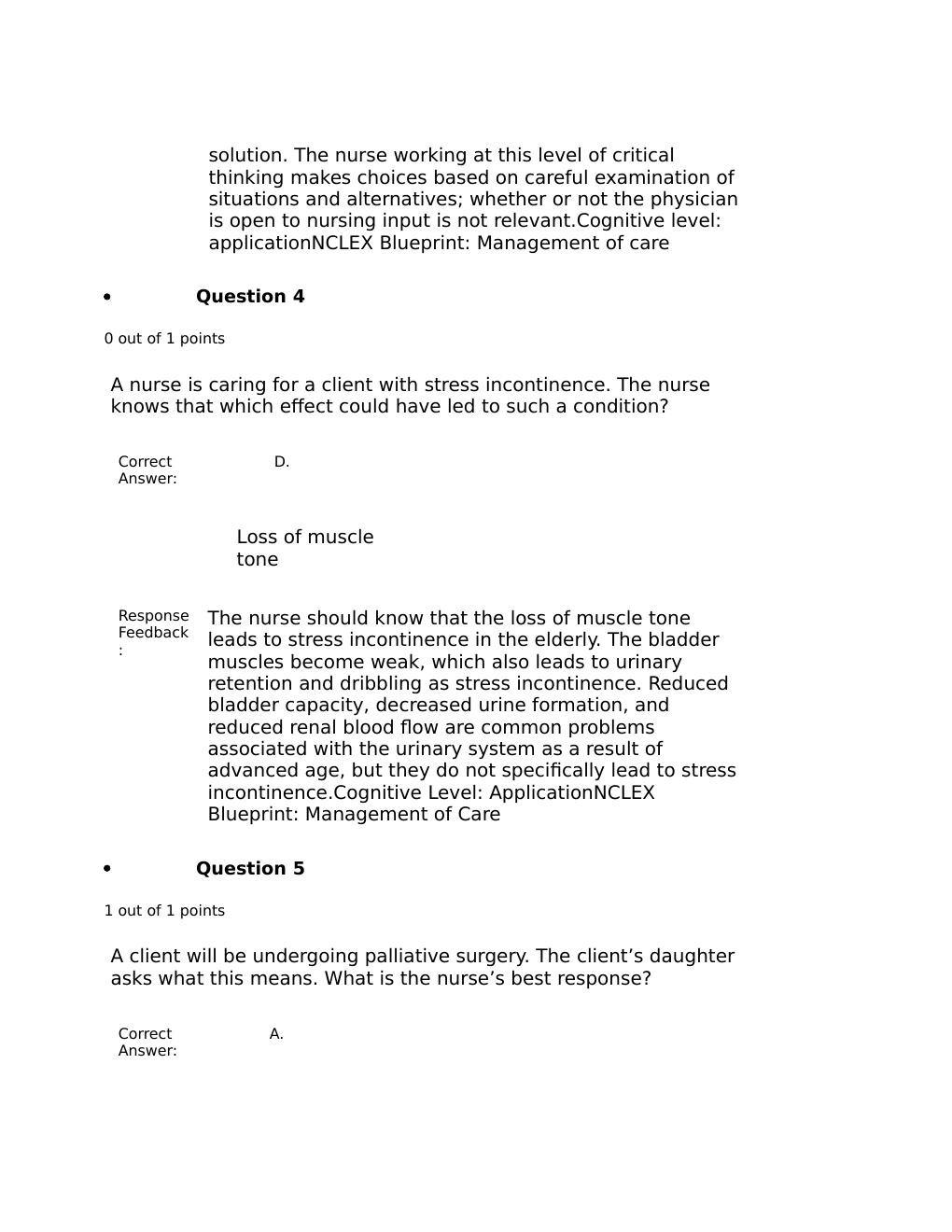 Preview page 3 of NUR 2349 Professional Nursing 1 FINAL EXAM REVIEW Contains 100 Q&A Plus FeedBack