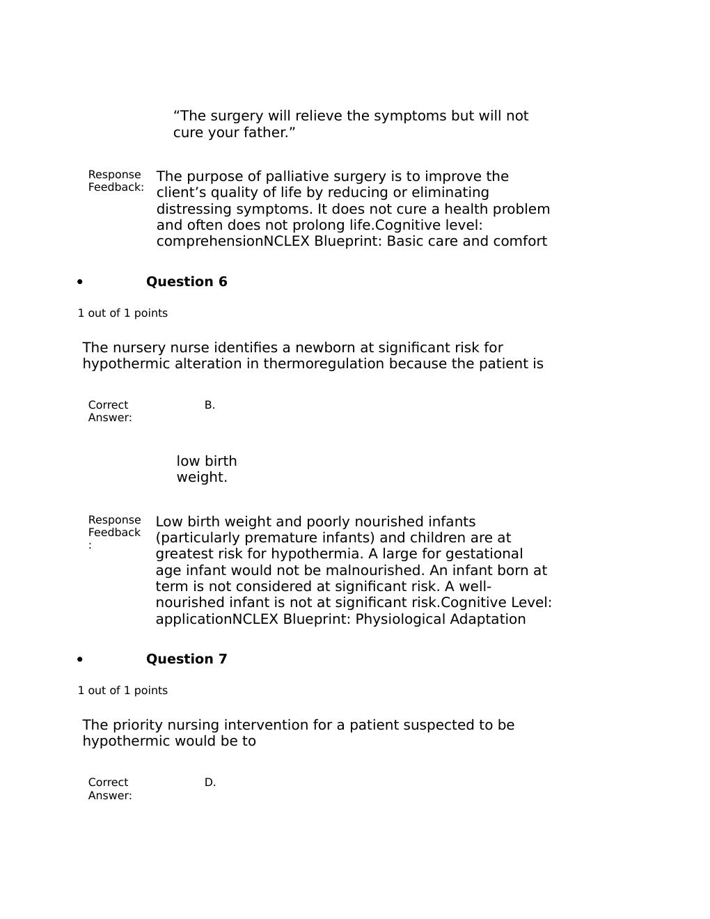 Preview page 4 of NUR 2349 Professional Nursing 1 FINAL EXAM REVIEW Contains 100 Q&A Plus FeedBack