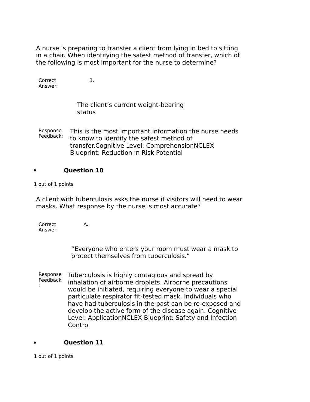Preview page 6 of NUR 2349 Professional Nursing 1 FINAL EXAM REVIEW Contains 100 Q&A Plus FeedBack