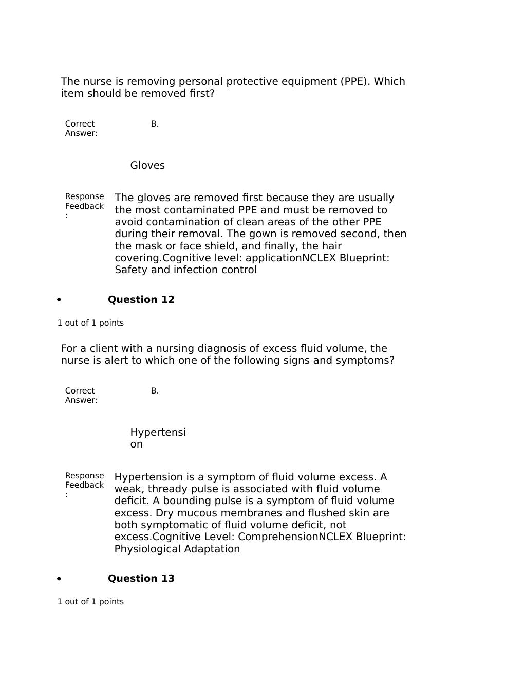 Preview page 7 of NUR 2349 Professional Nursing 1 FINAL EXAM REVIEW Contains 100 Q&A Plus FeedBack