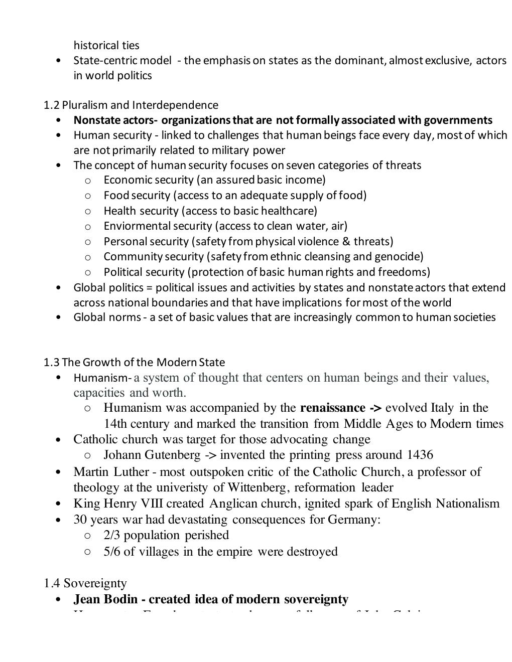 Preview page 3 of INTA 1050 Chapter 1- Global Issues Challenges of Globalization