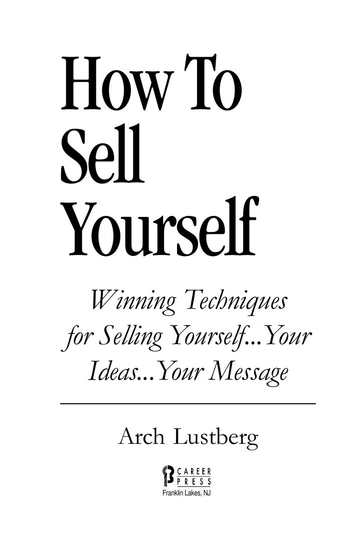Preview page 2 of Confidence How To Sell Yourself Winning Techniques for Selling Yourself