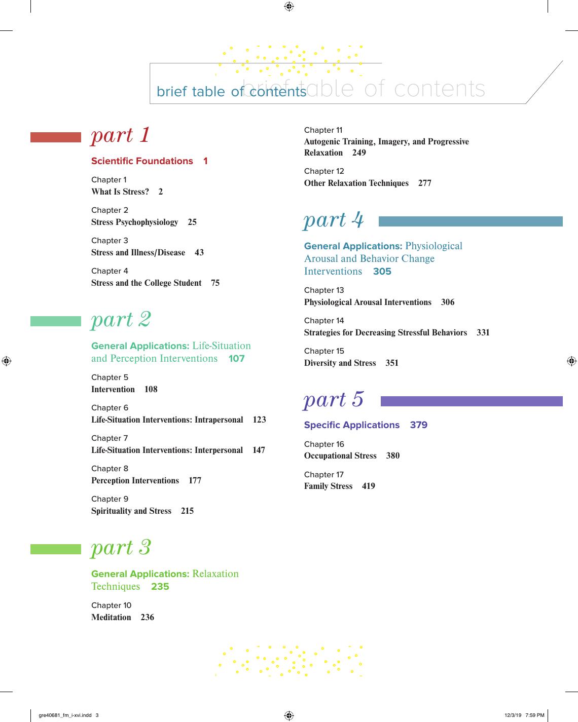 Preview page 4 of Comprehensive Stress Management 15th Edition  By Jerrold Greenberg