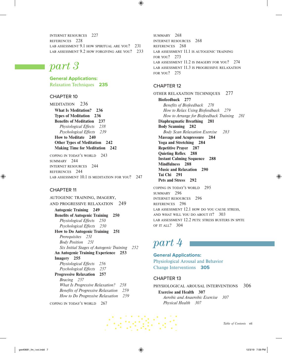Preview page 8 of Comprehensive Stress Management 15th Edition  By Jerrold Greenberg