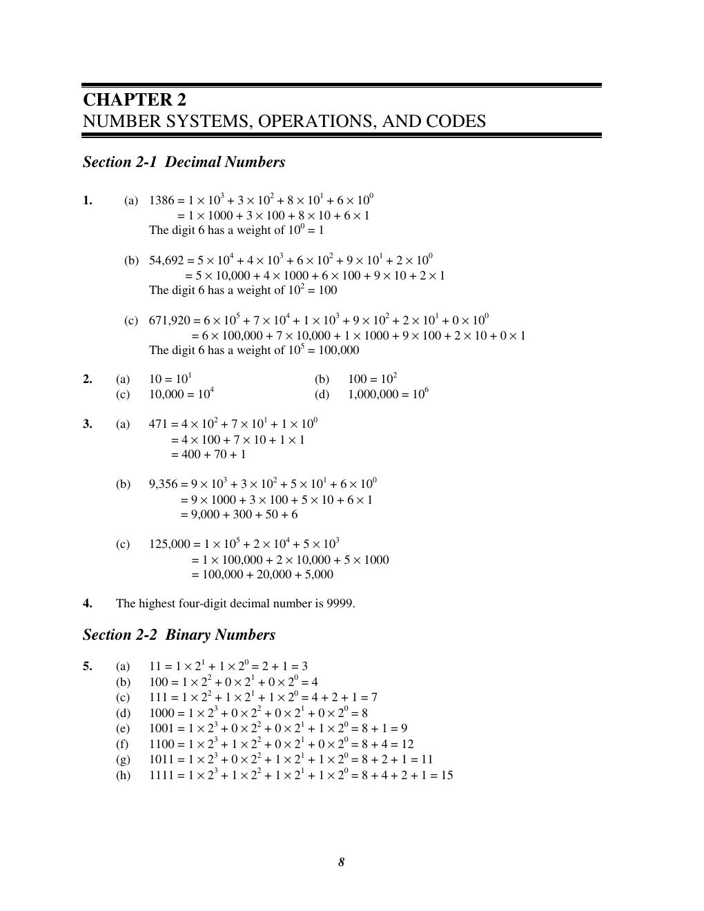 Preview page 10 of Solutions Manual for Digital Fundamentals 11th Edition By Thomas L Floyd